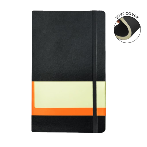 RULBUK - SANTHOME Softcover Ruled A5 Notebook Black